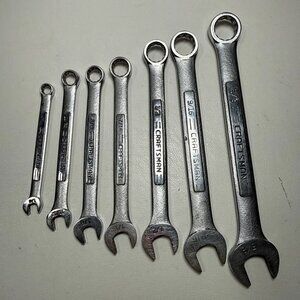 Craftsman 7 Piece Combo Wrench Set SAE VV 12 pt 1/4 Thru 5/8 EUC